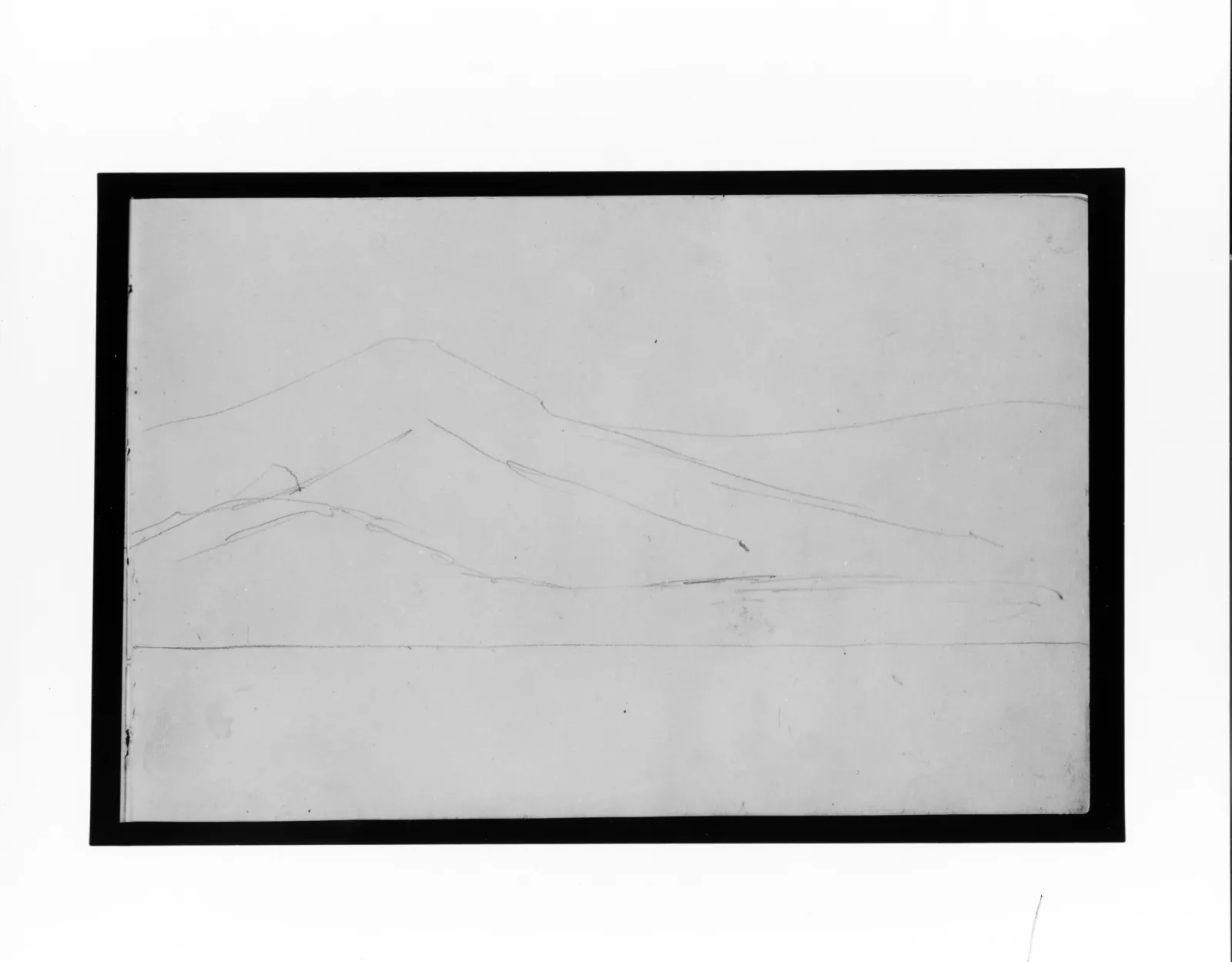 Village and Mountain (from Sketchbook), John Singer Sargent