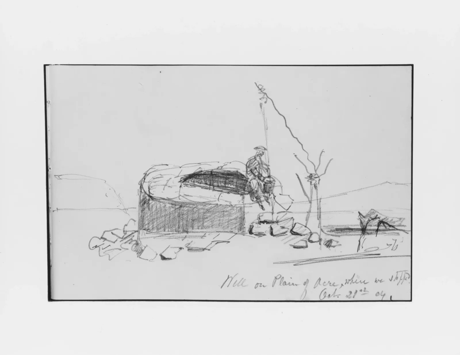 Well on Plain of Acre (from Sketchbook), John Singer Sargent