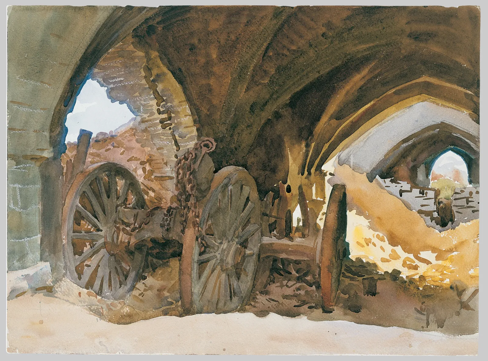 Wheels in Vault, John Singer Sargent