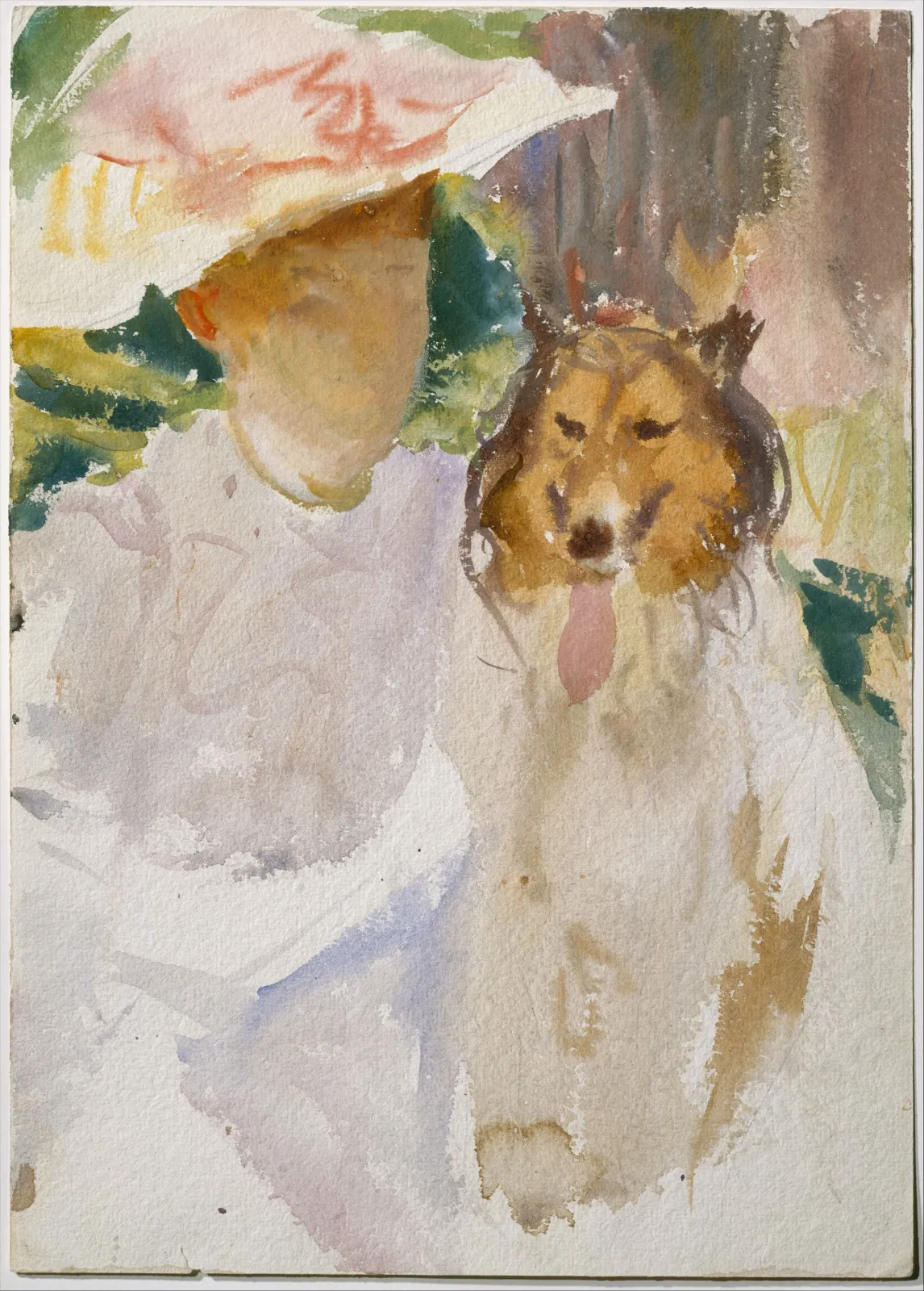 Woman with Collie, John Singer Sargent