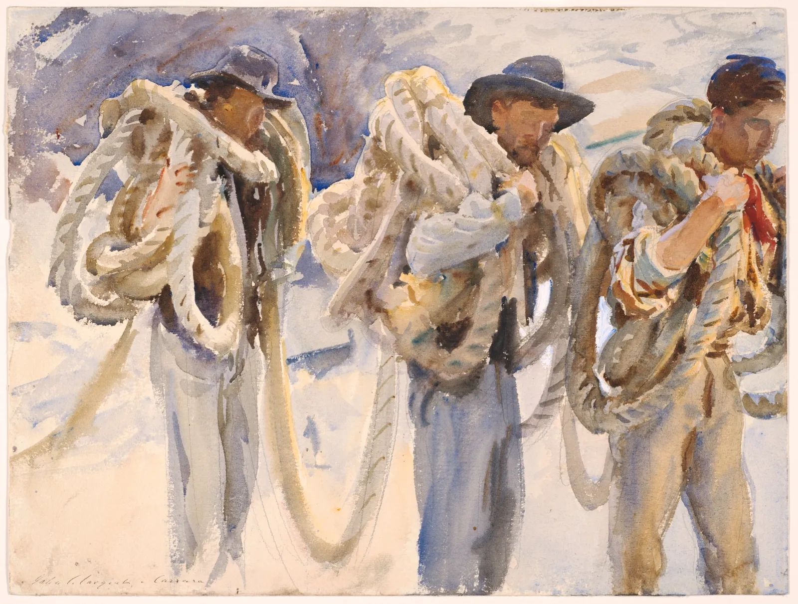 Workmen at Carrara, John Singer Sargent