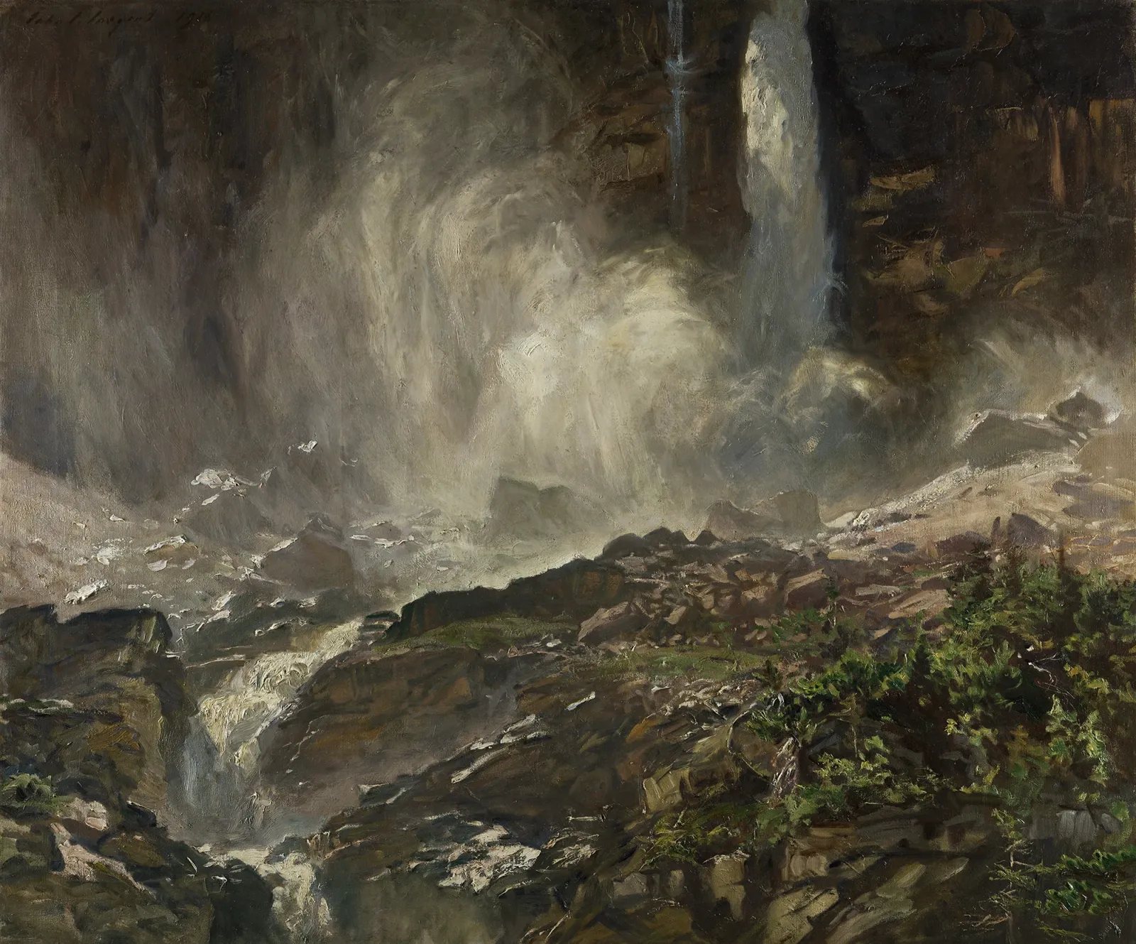 Yoho Falls, John Singer Sargent