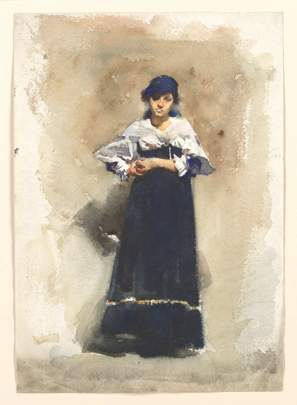 Young Woman with a Black Skirt, John Singer Sargent