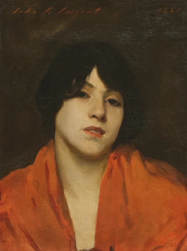 Una veneciana con chal escarlata («Gigia Viani»)