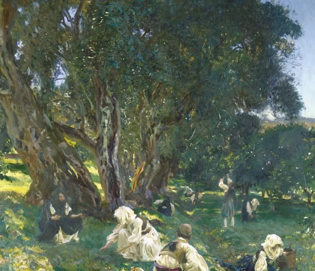 Cueilleurs d'olives albanais, John Singer Sargent
