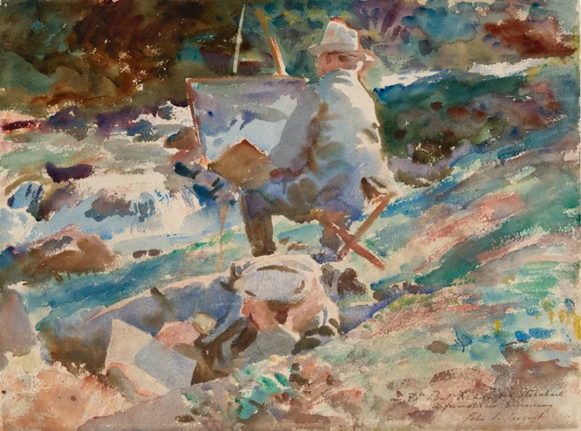 Un artista ante su caballete