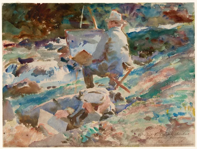Un artiste à son chevalet, John Singer Sargent