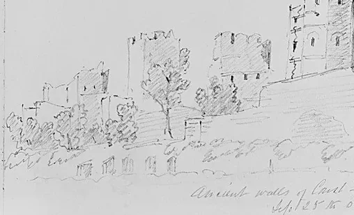 Ancient Walls, 1904 (from Sketchbook)