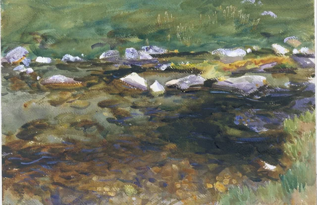 Ruisseau et prairie