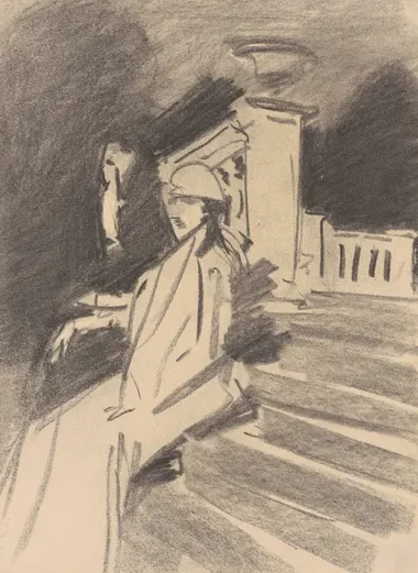 By the Fountain, Villa Torlonia, Frascati, Italy