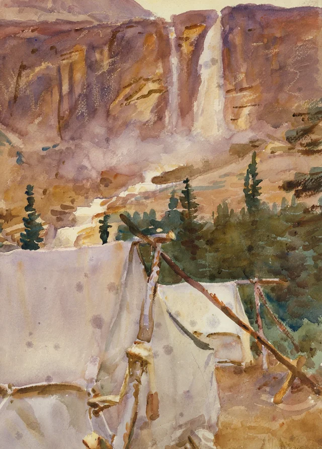 Campamento y cascada