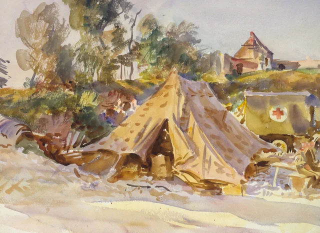 Camp avec ambulance