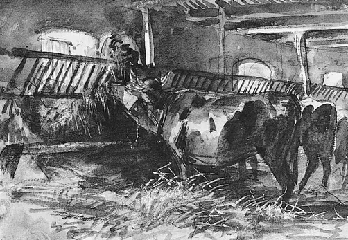 Cattle in a Stable