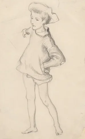 Child, Study for "En Route pour la Pêche" and "Fishing for Oysters at Cancale"