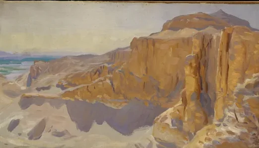 Cliffs at Deir el Bahri, Egypt
