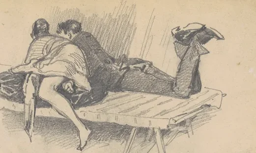 Couple on a Cot