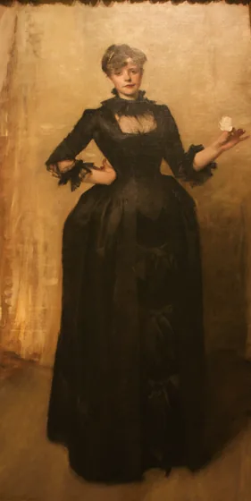 Dame à la rose (Charlotte Louise Burckhardt)