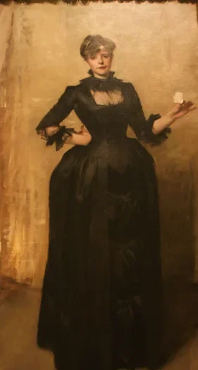 Dame à la rose (Charlotte Louise Burckhardt)