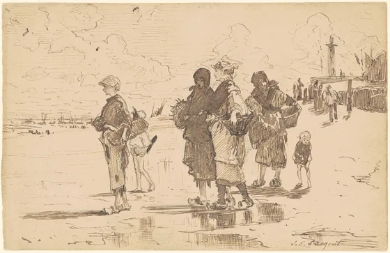 En Route pour la pêche (Setting Out to Fish)