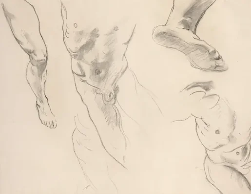 Figure Studies of a Nude Youth