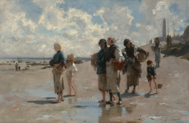 La pesca de ostras en Cancale