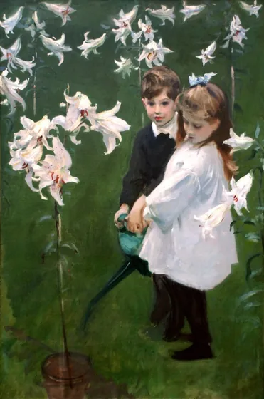 Garden Study of the Vickers Children