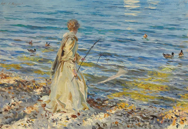 Muchacha pescando