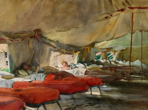 Interior of a Hospital Tent