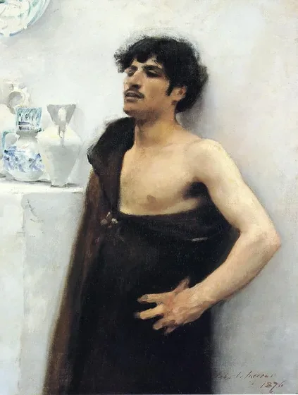 Jeune homme en pleine rêverie