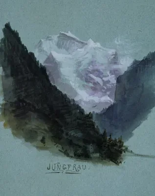 Jungfrau (from "Splendid Mountain Watercolours" Sketchbook)