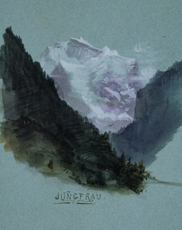 Jungfrau (du carnet de croquis « Splendid Mountain Watercolours »)