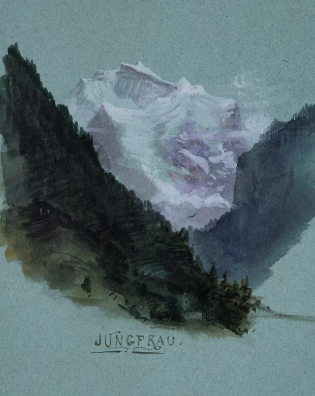 Jungfrau (del cuaderno de bocetos «Splendid Mountain Watercolours»)