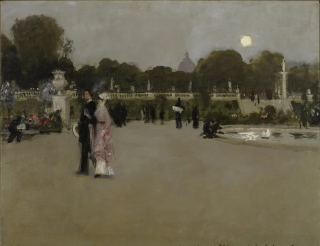 Le Jardin du Luxembourg au crépuscule