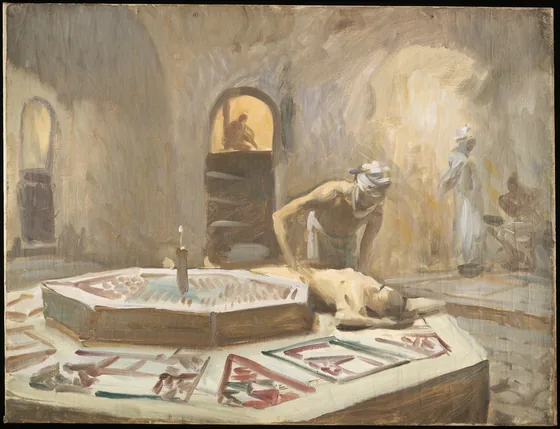 Massage in a Bath House
