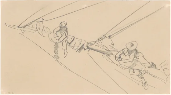 Men on a Spar