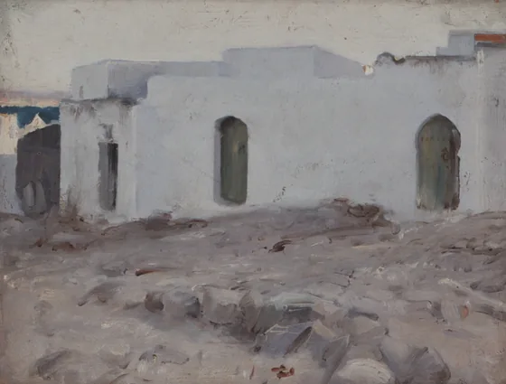 Moorish Buildings on a Cloudy Day