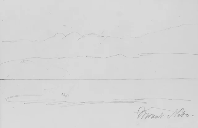 ネボ山（素描帳より）