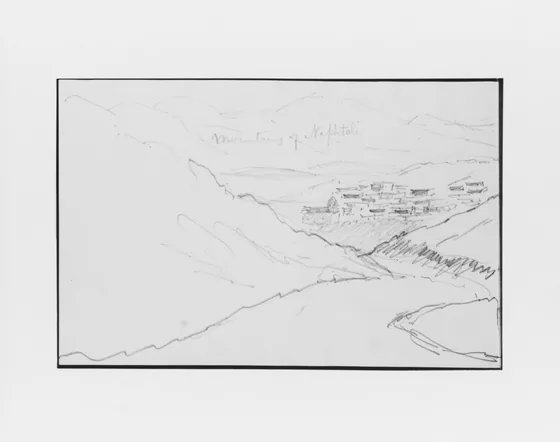 Mountains of Naphtali (?) (from Sketchbook)