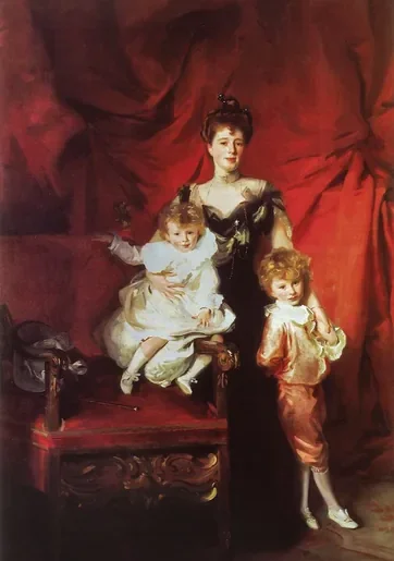 Mrs. Cazalet and Children Edward and Victor