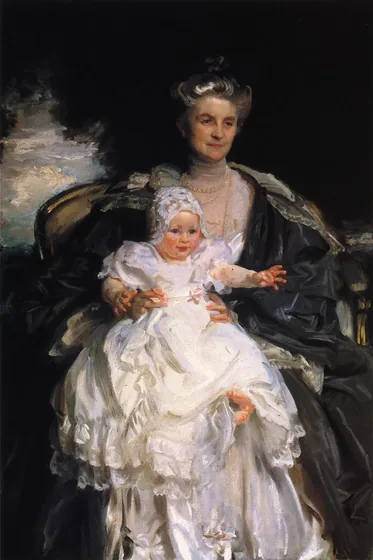 Mrs. Henry Phipps and her Grandson Winston