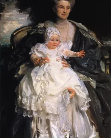 Mrs. Henry Phipps and her Grandson Winston