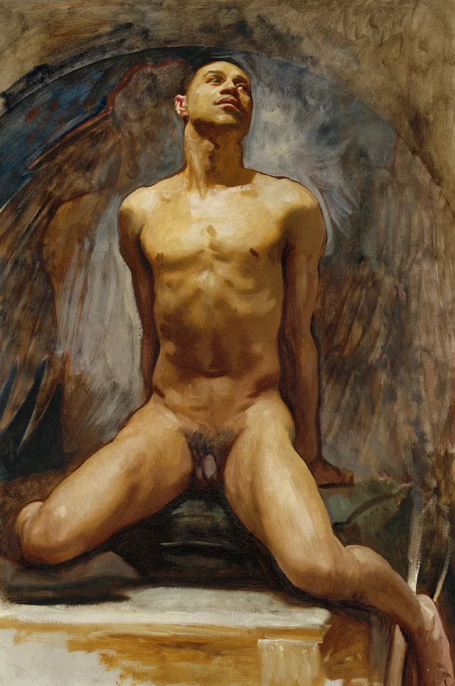 Estudio de desnudo de Thomas E. McKeller, John Singer Sargent
