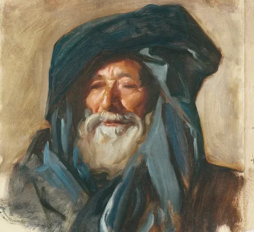 Old Man with a Dark Mantle