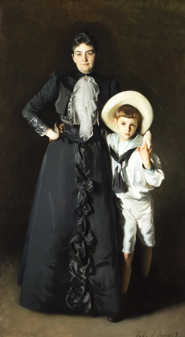 Retrato de la Sra. Edward L. Davis y su hijo, Livingston Davis