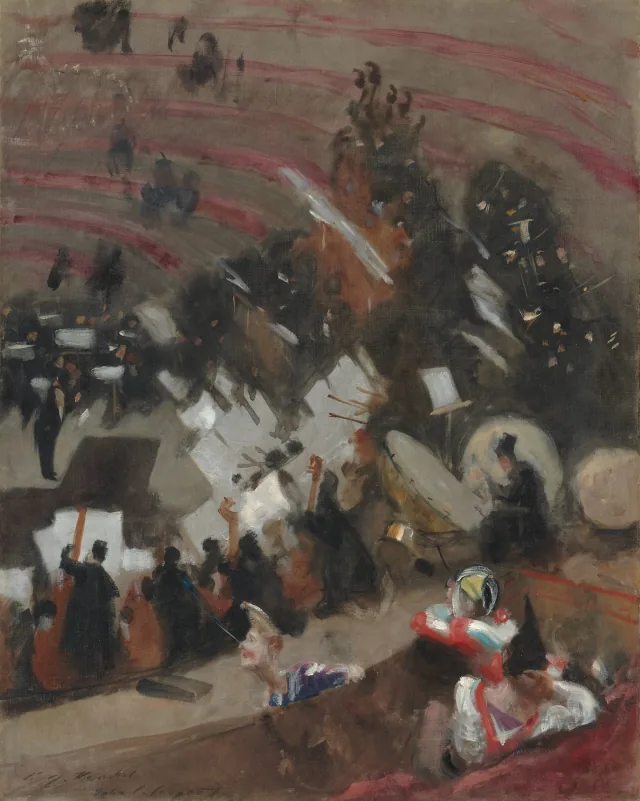 Répétition de l'orchestre Pasdeloup au Cirque d'Hiver