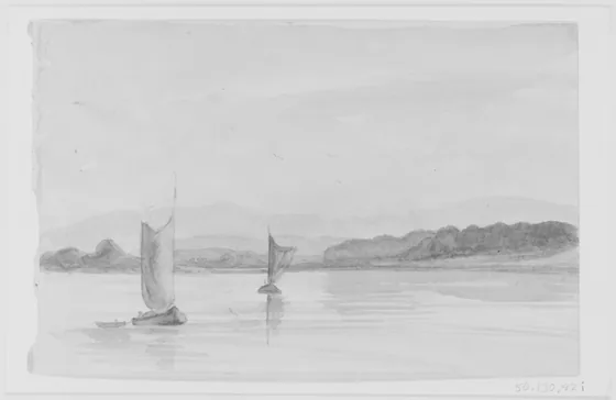 Sailboats on Lake