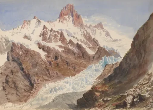 Schreckhorn, Eismeer (from "Splendid Mountain Watercolours" Sketchbook)