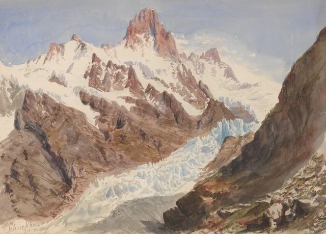 Schreckhorn, Eismeer (du carnet de croquis « Splendid Mountain Watercolours »)