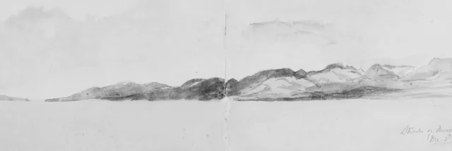 メッシーナ海峡、1904年（素描帳より）