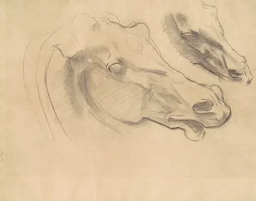 Studies for "Apollo in His Chariot with the Hours"
